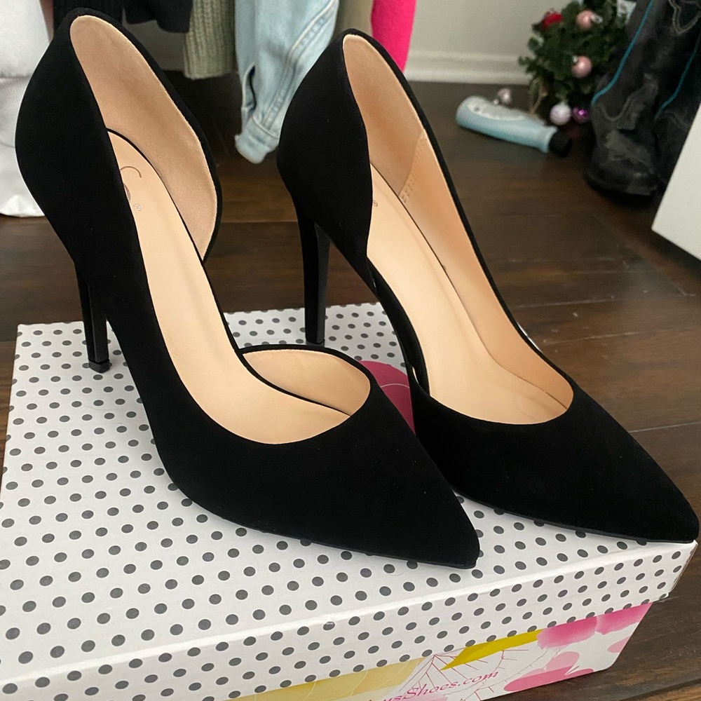 Black high heels